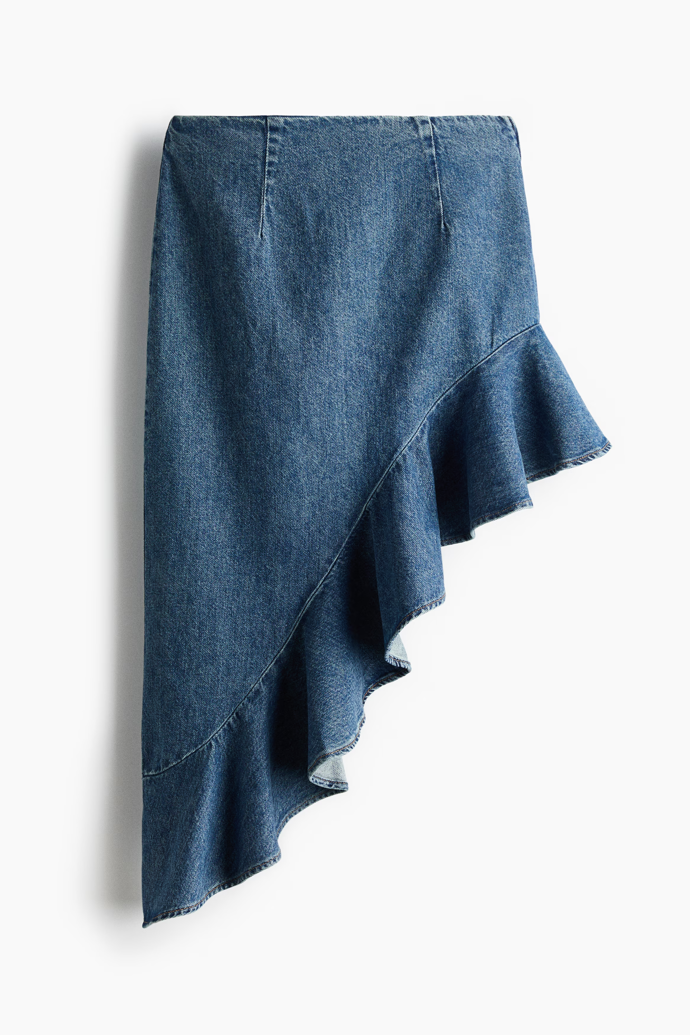 Asymetrická džínová sukně, H&M, 739 Kč