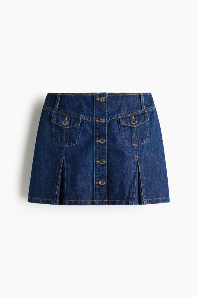 Džínová mini sukně, H&M, 619 Kč