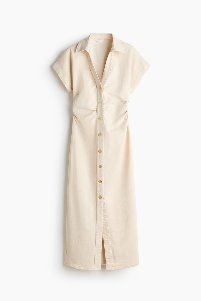 Džínové šaty s krátkým rukávem, H&M, 979 Kč