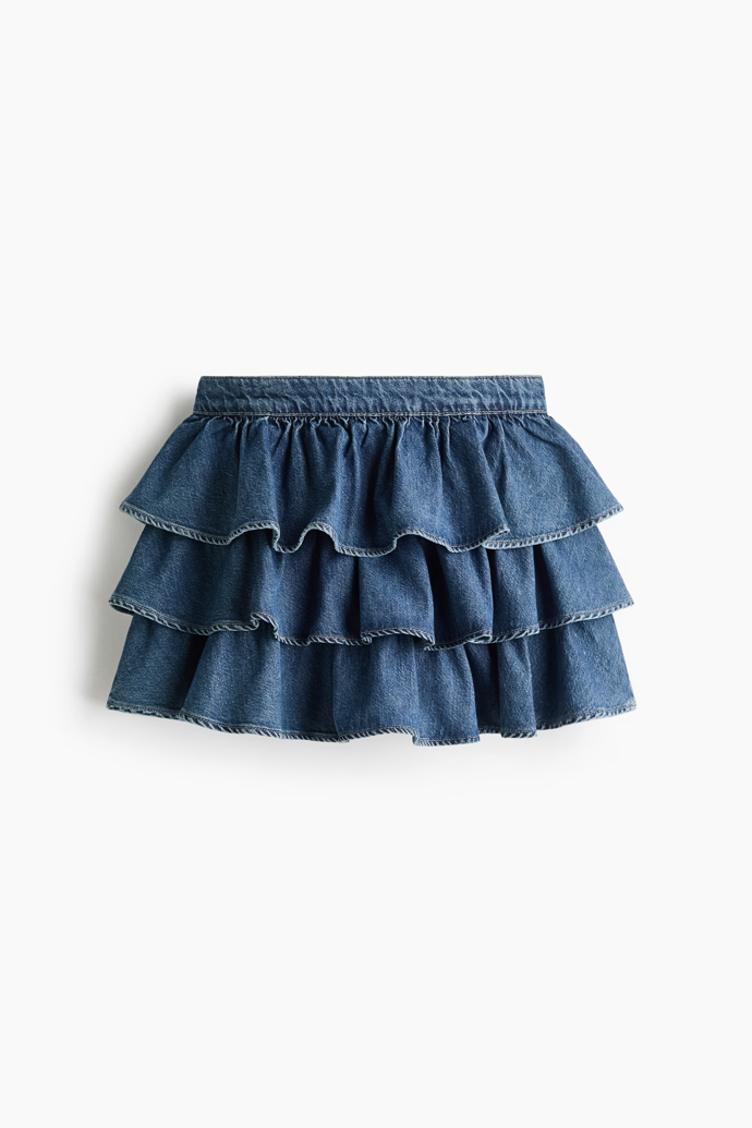 Džínová volánová sukně, H&M, 739 Kč