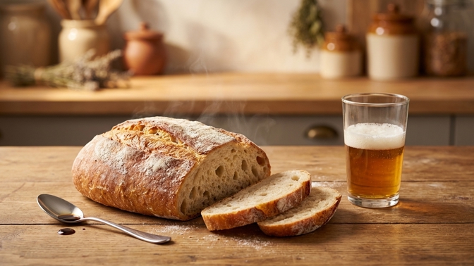 Tajemství poctivého bochníku: Jak pivo a ocet nahradí dlouhé kynutí?
