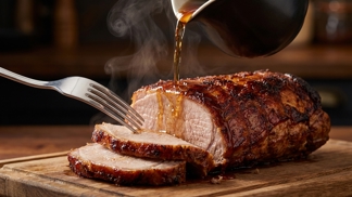 Vylijte na syrové vepřové jeden šálek silného černého čaje: Tento řeznický trik zajistí mahagonovou kůrku a maso, které se rozpadá už pod dotekem vidličky