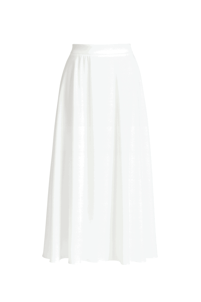 Bílá sukně s hedvábím, LUCIE MARIM, 6400 Kč