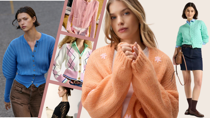 Nejroztomilejší kardigany na jaro 2026: Propínací svetr nemusí být nudný