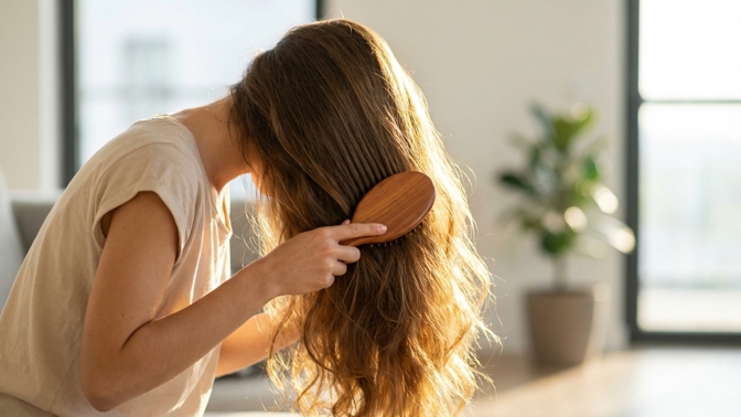 Jak na objem vlasů bez drahých sprejů? Česejte se v předklonu