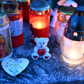 Hrobeček Aničky Slováčkové na Vinohradském hřbitově.