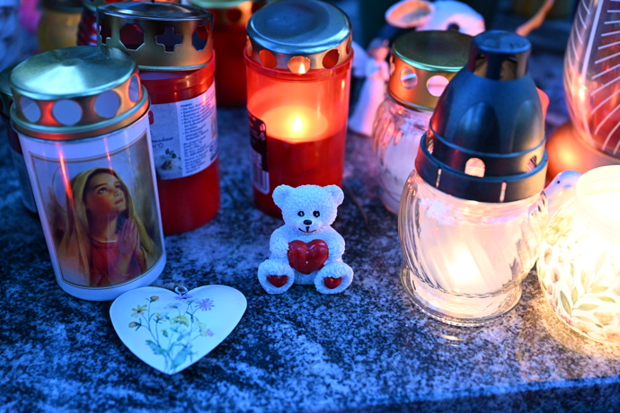 Hrobeček Aničky Slováčkové na Vinohradském hřbitově.