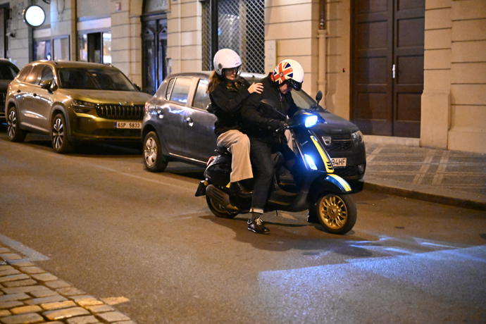 David Matásek s manželkou Evou Lilian Vlachovou.
