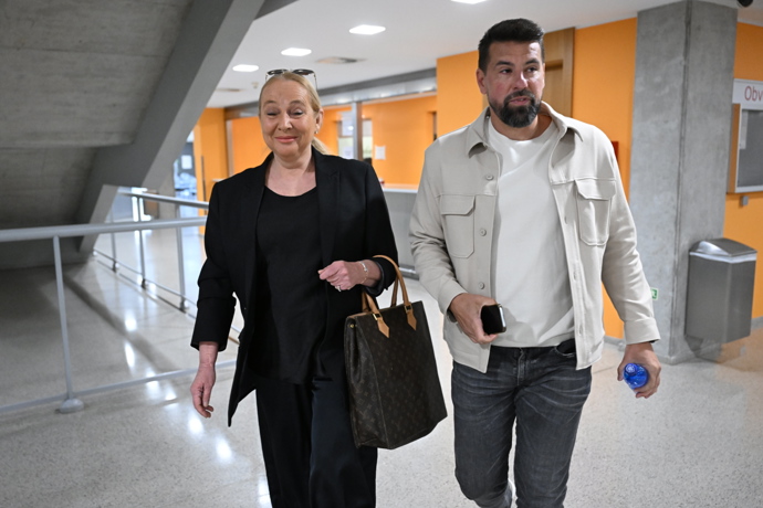 Milan Baroš u soudu.