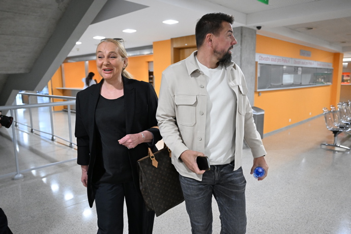 Milan Baroš u soudu.