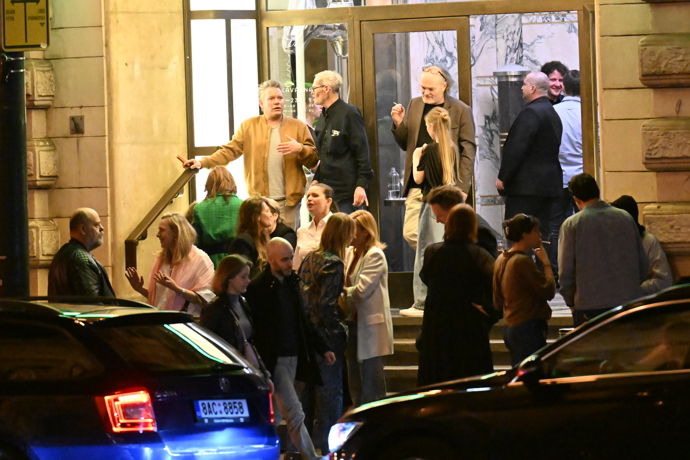 Matěj Ruppert na oslavě Ani Geislerové. 