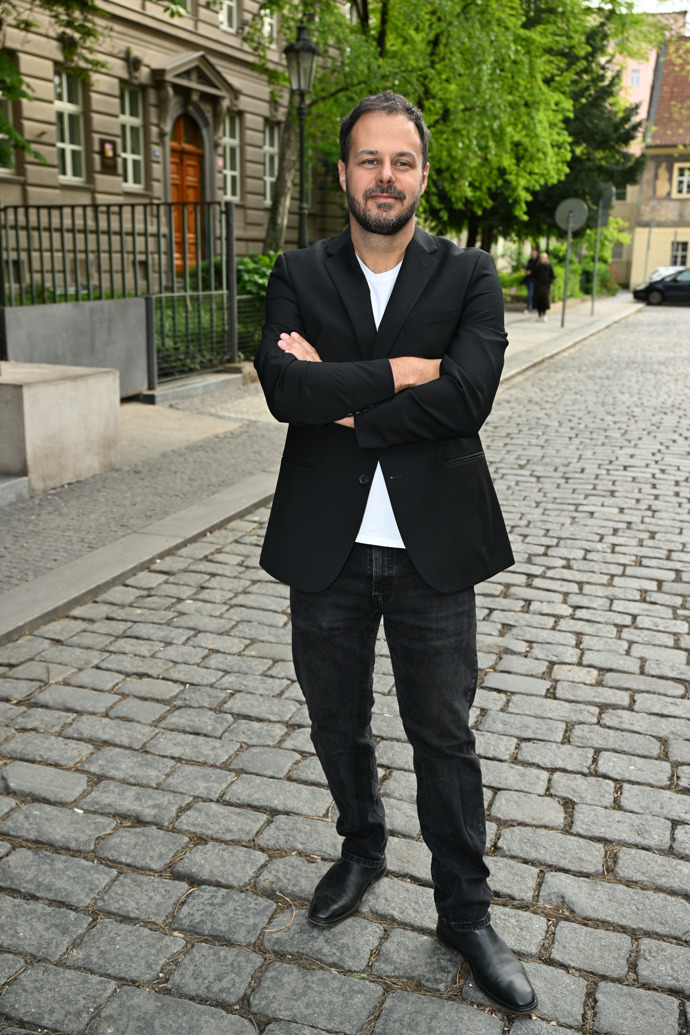 Xindl X na křtu knihy Evžena Machytky. 