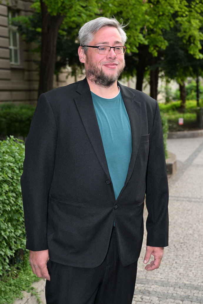 Jan Erben na křtu knihy o obezitě. 