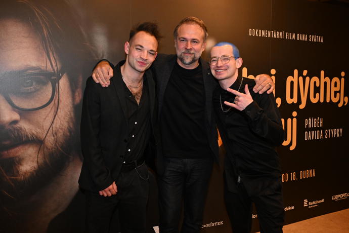 Kapela Brixtn a režisér Dan Svátek. 