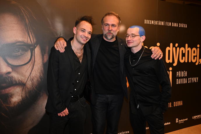 Kapela Brixtn a režisér Dan Svátek. 