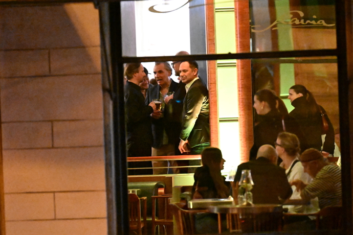 Jiří Macháček se dobře bavil. 