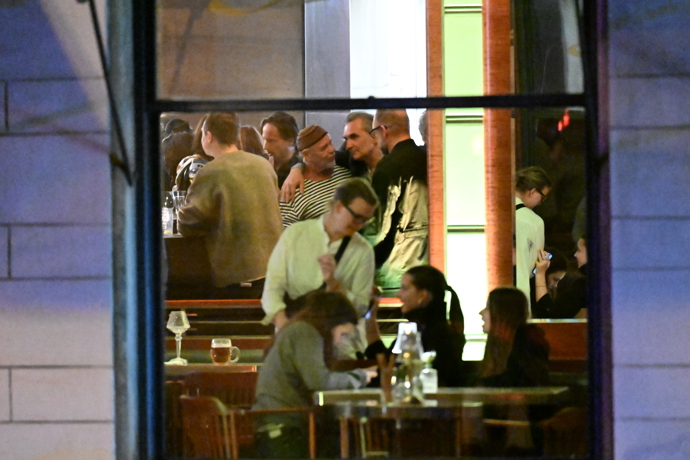 Jiří Macháček dorazil na party Ani Geislerové. 