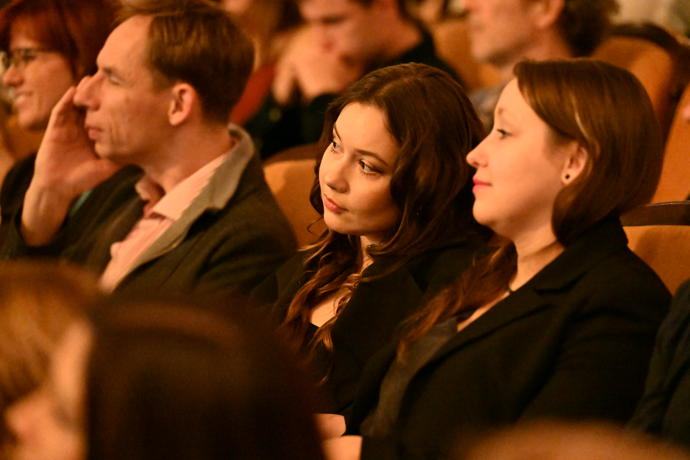 Sabina Rojková v hledišti. 