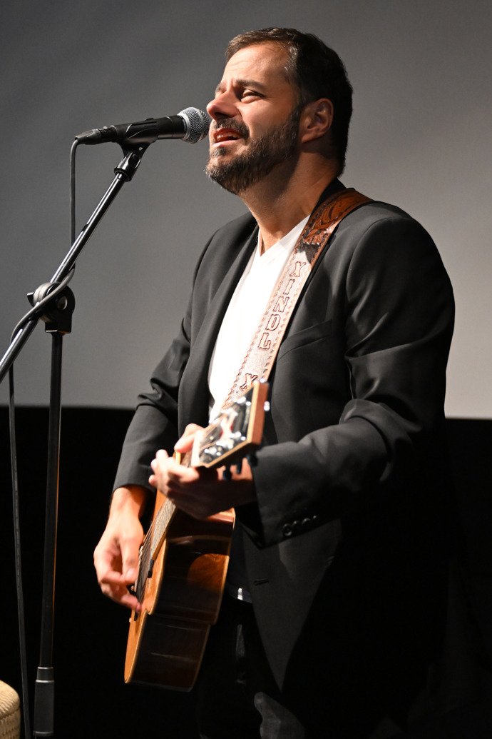 Ondřej Ládek během svého vystoupení. 