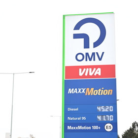 Na stanici OMV je cena dieselu 45.20 Kč.