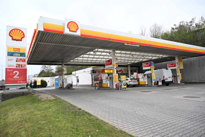 Na čerpací stanici Shell vyjde diesel na 45.20 korun.
