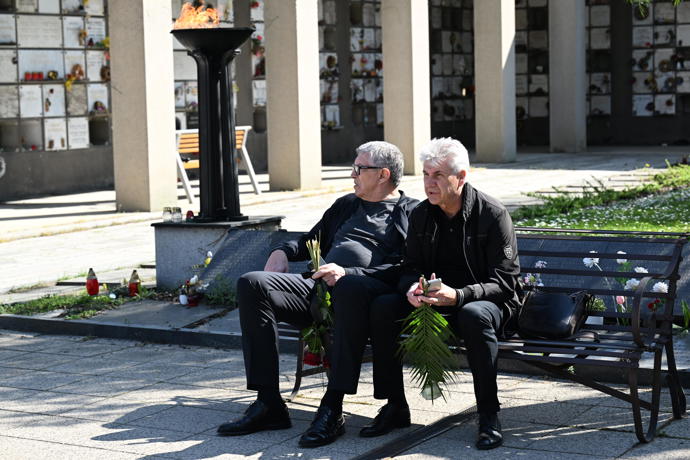 Poslední rozloučení s diskařem Imrichem Bugárem.