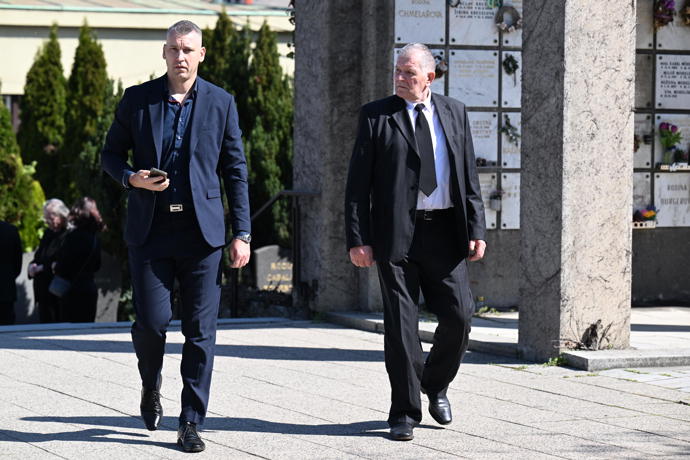 Poslední rozloučení s diskařem Imrichem Bugárem.