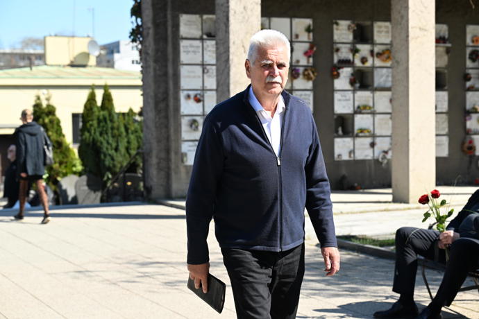 Poslední rozloučení s diskařem Imrichem Bugárem.