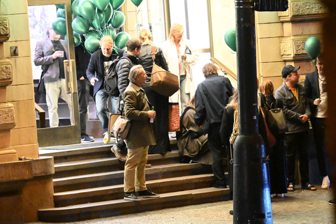 Odchody z party Ani Geislerové.