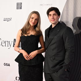 Čestmír Strakatý s partnerkou.