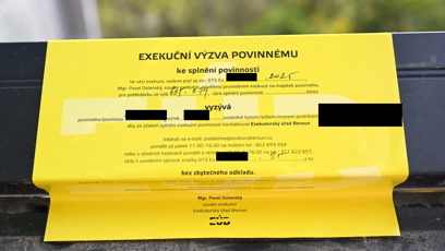 FOTO: Exekuční výzva pro Jakuba V.
