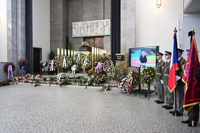 Poslední rozloučení s diskařem Imrichem Bugárem.