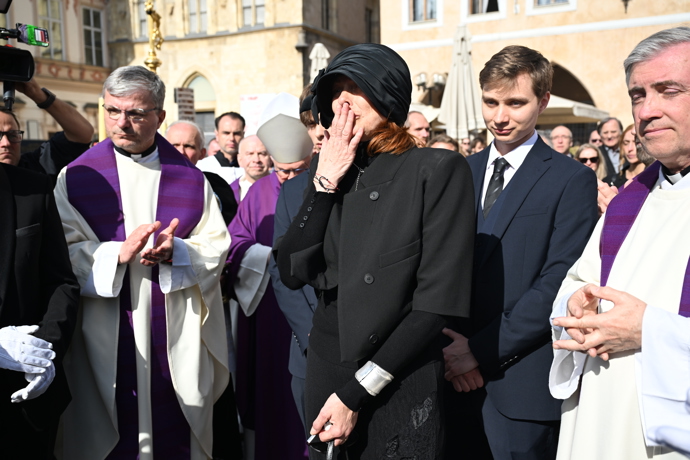 Radka Potměšilová poslala pusinku nahoru. 