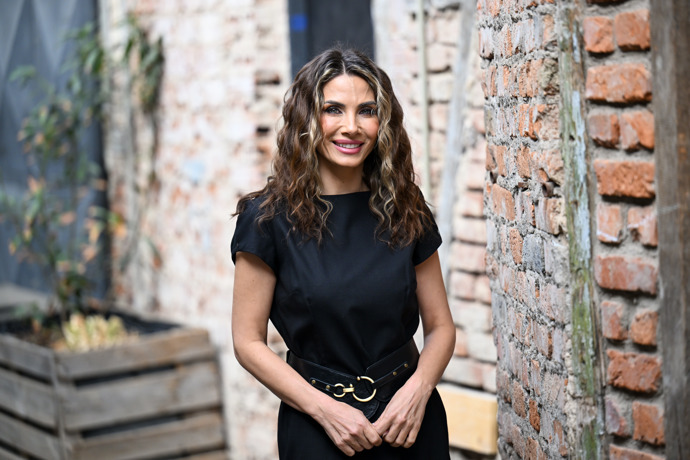 Eva Decastelo dorazila ve velmi dobré náladě.