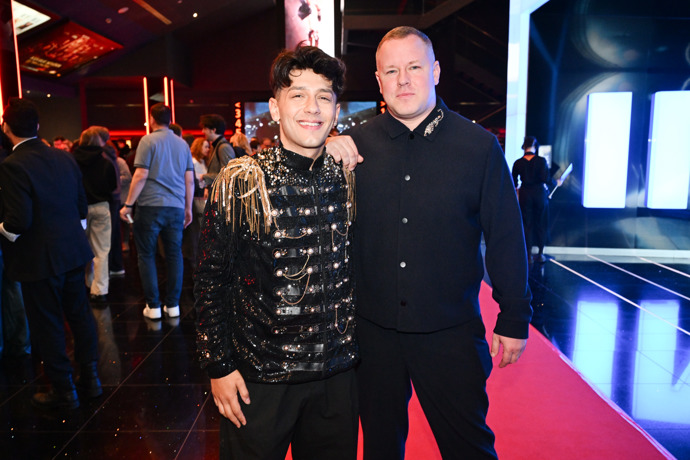 Jan Bendig po boku svého partnera Lukáše Rejmona.