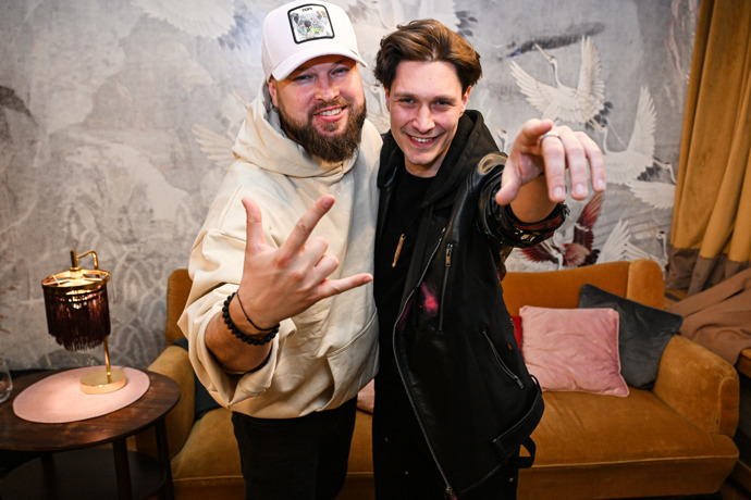 Rapper Eduard Rovenský s Jakubem Moulisem. 