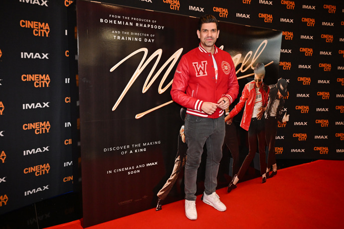 Petr Vojnar na premiéře filmu Michael. 