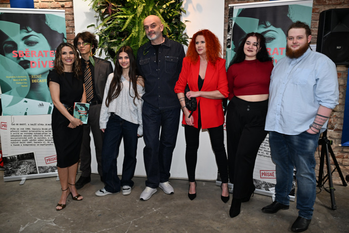 Reného Decastela dorazila podpořit celá rodina. 