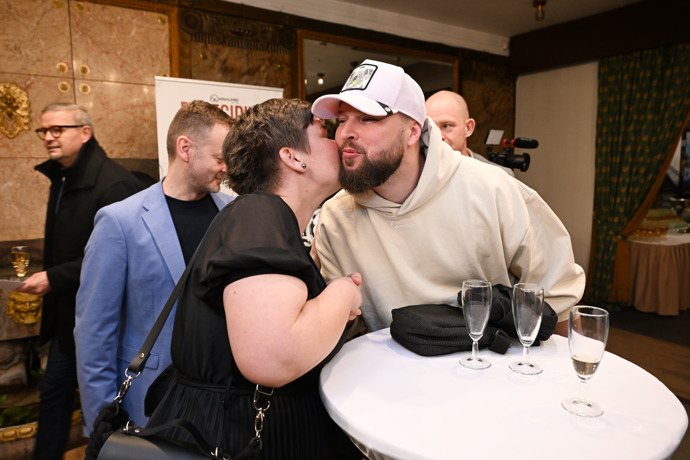 Rapper Eduard Rovenský na premiéře dokumentu Derecidiva.