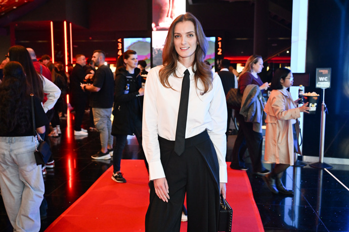 Denisa Dvořáková na premiéře filmu Michael. 