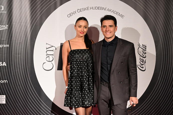 Jakub Kotek s krásnou partnerkou. 