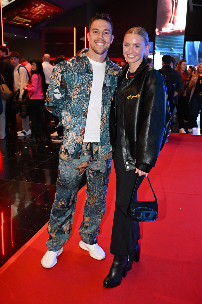 Denisa Válová a Kryštof Novák na premiéře filmu Michael. 