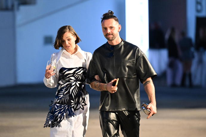 Michael Foret s krásnou manželkou. 