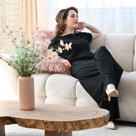 Herečka a moderátorka Tereza Kostková často fotí různé kolekce slavných návrhářů.