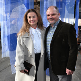 Martina Preissová po boku manžela Martin.