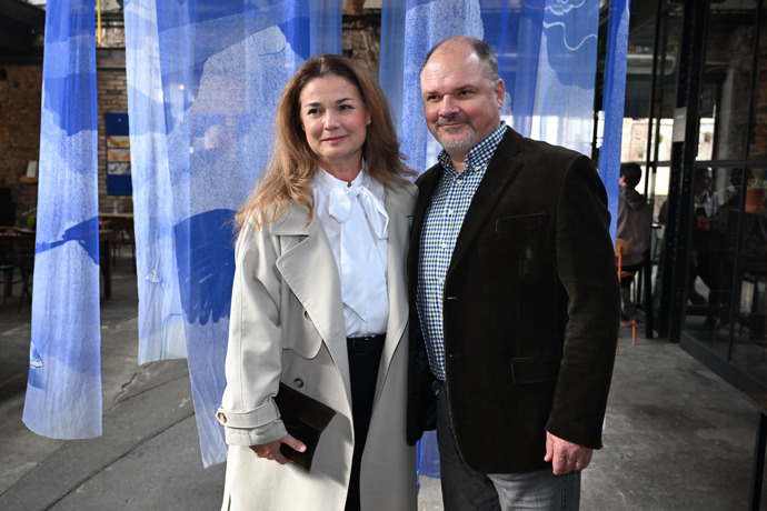 Martina Preissová po boku manžela Martin.