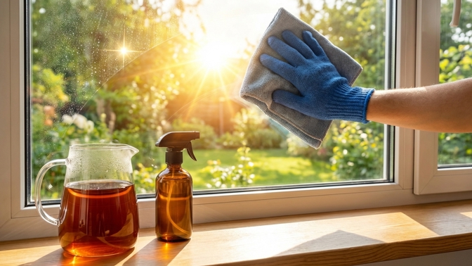 Nemyjte okna jen saponátem: Černý čaj zajistí lesk bez šmouh