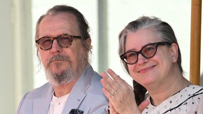 Gary Oldman s manželkou