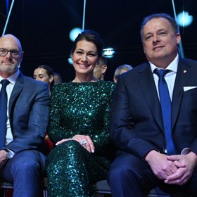 Jana Doleželová přišla na Fotbalistu roku se svým expartnerem.