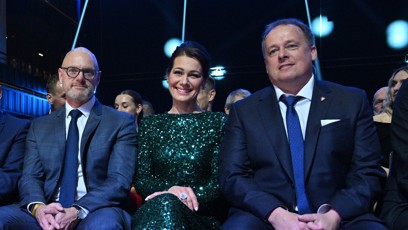 FOTO: Jana Doleželová přišla na Fotbalistu roku se svým expartnerem.